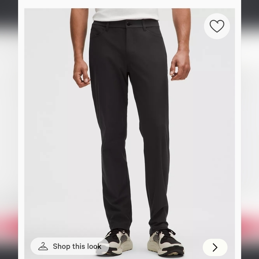 Lululemon ABC Work Pant Mens 36 | Classic Fit | Warpstreme | Black - Picture 1 of 8